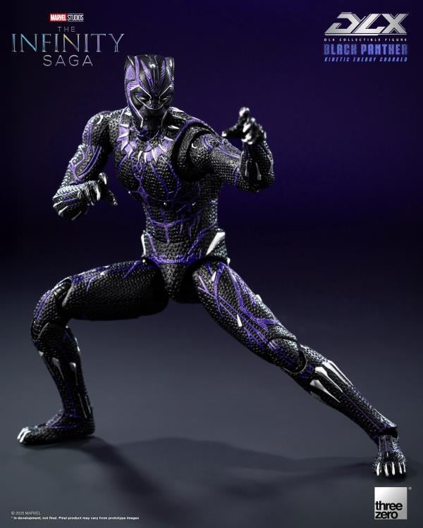 threezero Marvel Infinity Saga DLX Black Panther (Kinetic Energy Charged) 1/12 Scale 7-Inch Action Figure - View 6