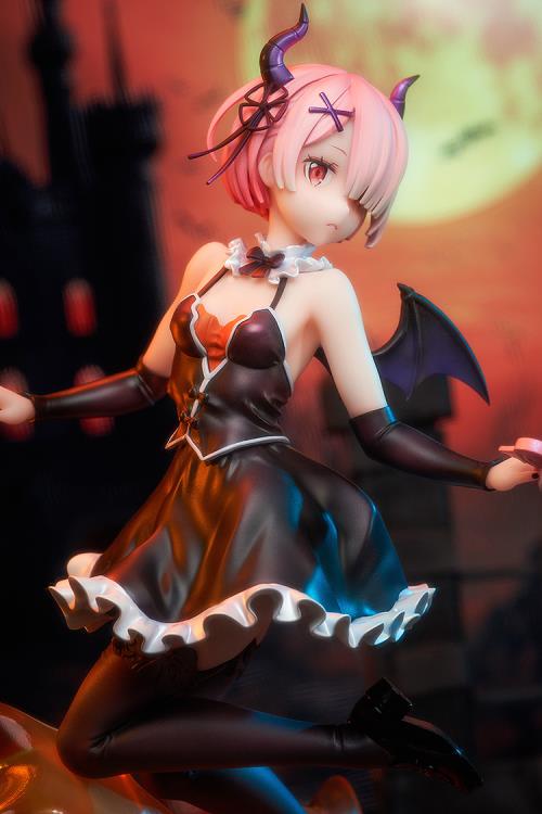Kadokawa Re:Zero Starting Life in Another World KD Colle Ram (Phantom Night Wizard Ver.) 1/7 Scale Figure, 10.12-Inch - View 6