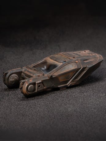 threezero Blade Runner 2049 K's Spinner Weathered Edition Exclusive Police Spinner Model