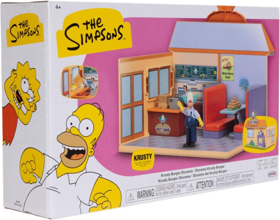 Jakks Pacific The Simpsons Krusty Burger Plastic Playset with Krusty the Clown - View 11