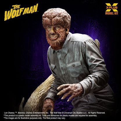 X-Plus Universal Monsters Lon Chaney Jr. as The Wolf Man 1/8 Scale Model Kit (Reissue, 9-Inch) - View 11