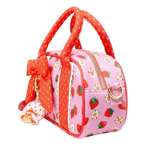 Whatever Strawberry Shortcake Dufflette Crossbody Bag, 5-Inch Cotton and Polyurethane - View 3