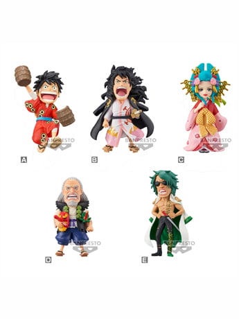 Bandai Banpresto One Piece World Collectable Figure Wano Country Kanketsuhen Vol.1 Set of 5 Figures
