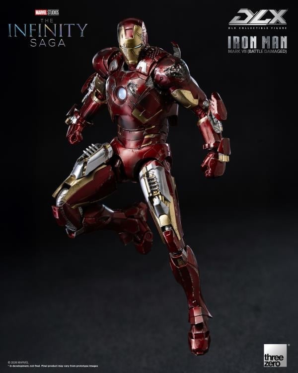 threezero Marvel Infinity Saga DLX Iron Man Mark 7 (Battle Damaged Ver.) 1/12 Scale 7-Inch Action Figure - View 10