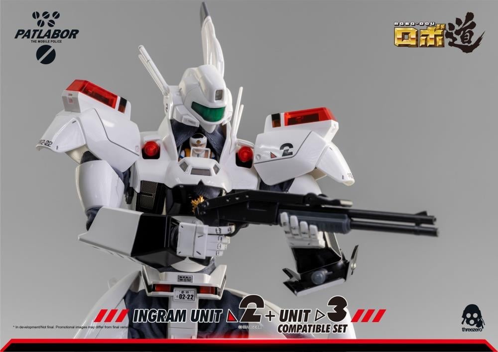 threezero Patlabor ROBO-DOU Ingram Unit 2 1/35 Scale Figure + Unit 3 Compatible Set - View 18