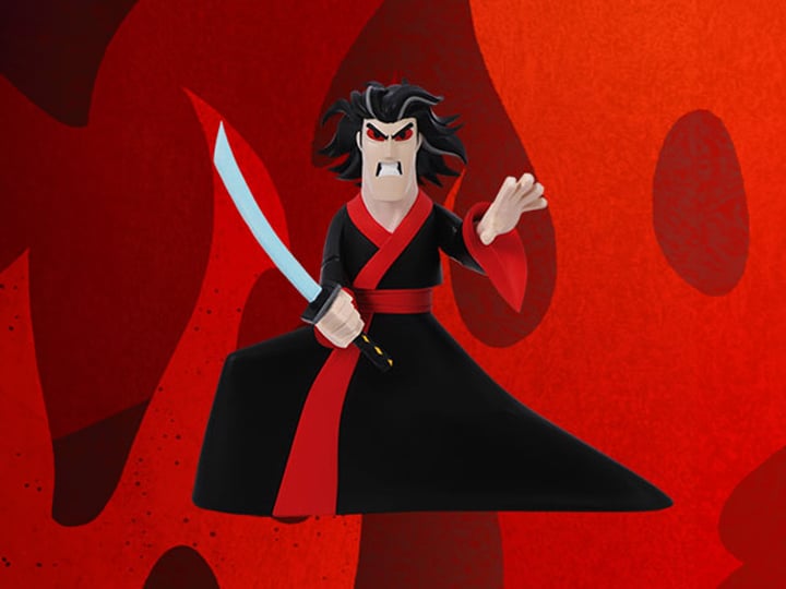 Mezco Toyz Samurai Jack 5 Points Deluxe Mad Jack Action Figure - View 2