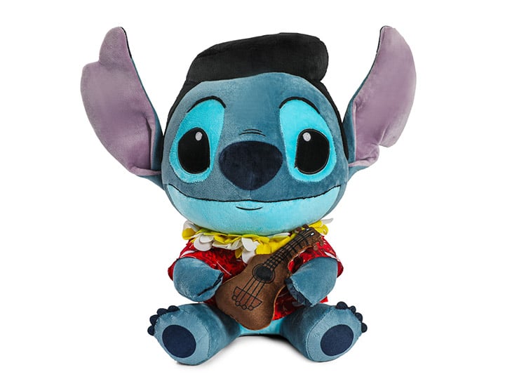 Kidrobot Lilo & Stitch HugMe Elvis Blue Hawaiian Stitch 14-Inch Shake Action Plush - View 2