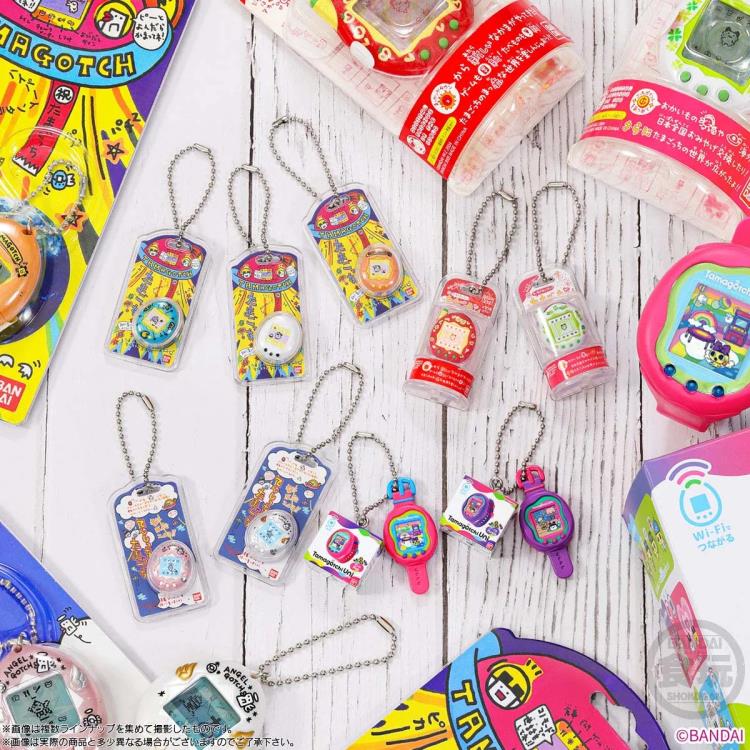 Bandai Tamagotchi Collection Wave 1 Box of 12 Random Plastic Mini Keychains - View 8