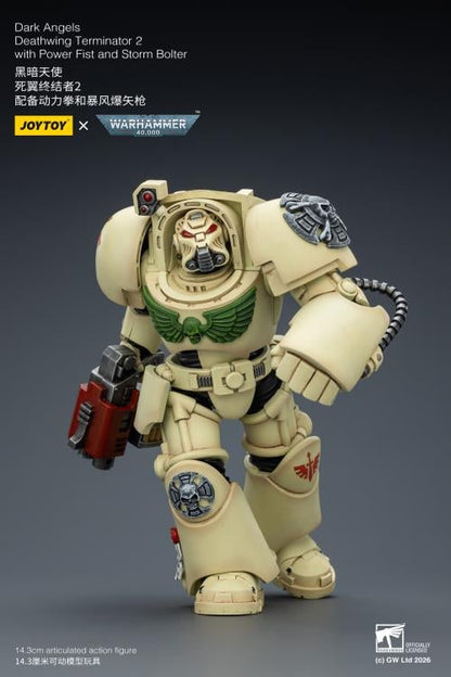 JoyToy Warhammer 40,000 Dark Angels Deathwing Terminator (Ver. 2) with Power Fist and Storm Bolter 1/18 Scale Action Figure - View 9