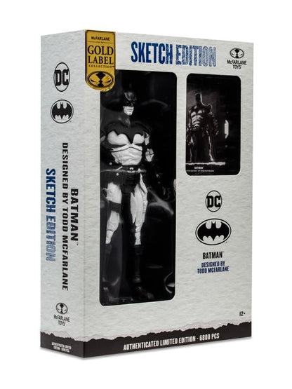 McFarlane Toys DC Multiverse Gold Label Batman Designed by Todd McFarlane (Sketch Edition) Exclusive Action Figure - View 14