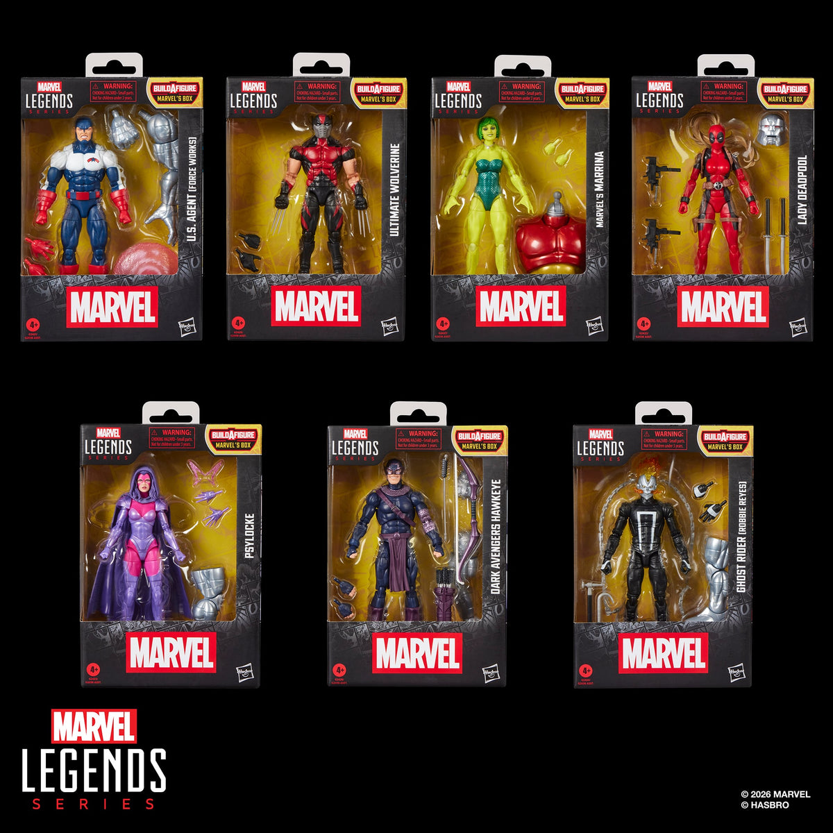 Hasbro Marvel Legends X-Men Psylocke Action Figure (Marvel's Box BAF) - View 21