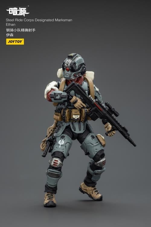 JoyToy Dark Source Steel Ride Corps Designated Marksman Ethan 1/25 Scale 3-Inch Action Figure - View 8