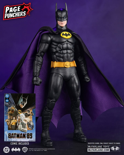 McFarlane Toys DC Direct Page Punchers Batman '89 #6 Batman 7-Inch Action Figure with Comic - View 3
