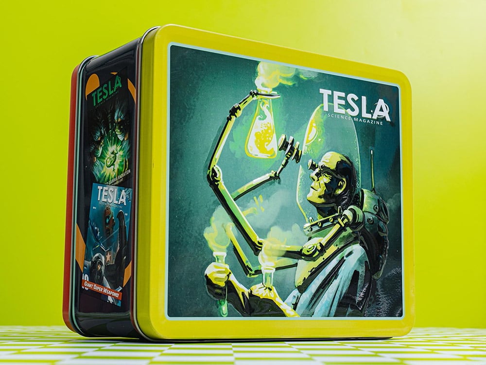 Toynk Fallout Tesla Science Magazine Tin Lunchbox 4.3-Inch - View 2