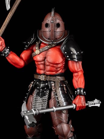Four Horsemen Mythic Legions Armory Gladiators Fury Red Elf Gladiator Action Figure