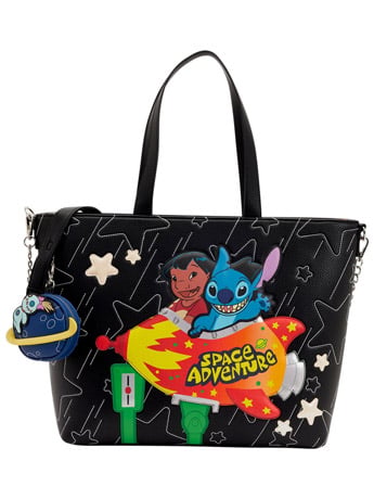 Loungefly Lilo & Stitch Space Adventure Crossbody Tote Bag