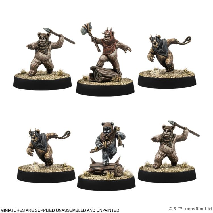 Atomic Mass Games Star Wars: Legion Ewok Warriors Expansion Plastic Miniatures - View 4