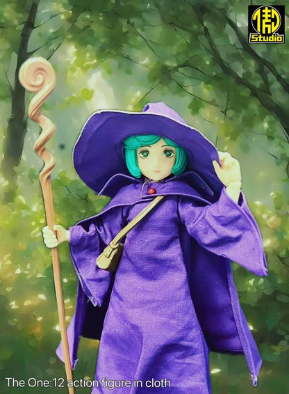 AYTOYS Witch Hat and Cloak 1/12 Scale Accessory Set (6-Inch) - View 3