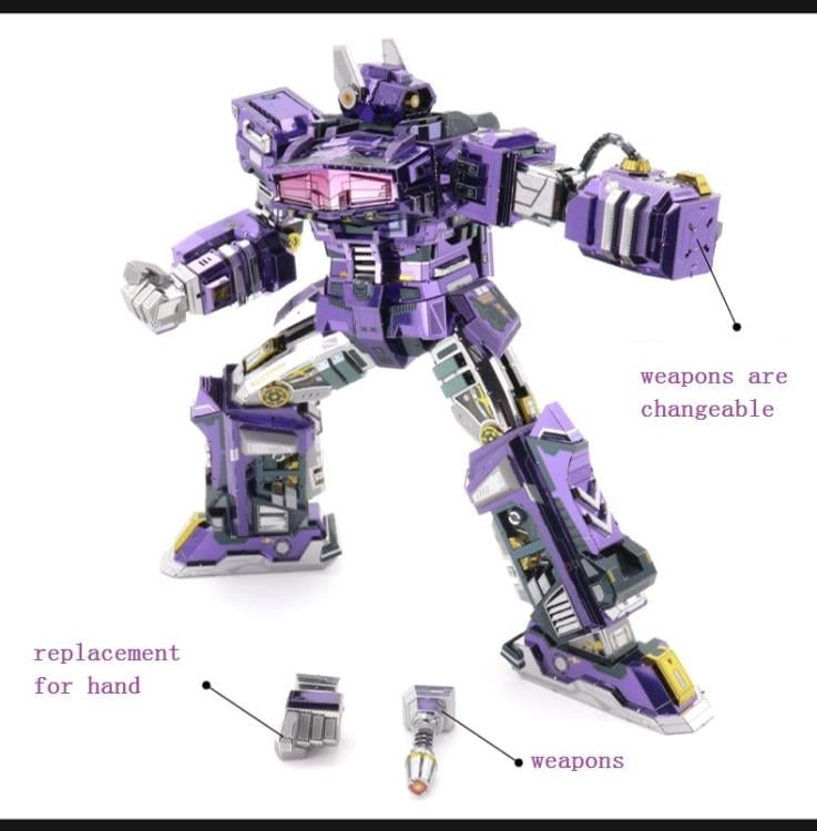 MU Model Transformers G1 Shockwave 3D Metal Puzzle Model Kit 8.3-Inch - View 4