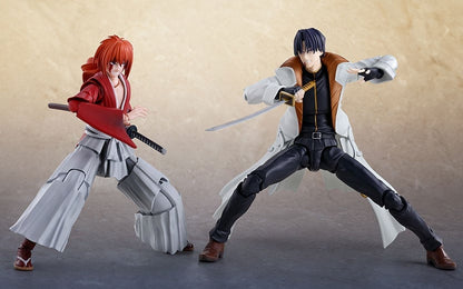 Bandai S.H.Figuarts Rurouni Kenshin: Meiji Swordsman Romantic Story Aoshi Shinomori 6.5-Inch Action Figure - View 6