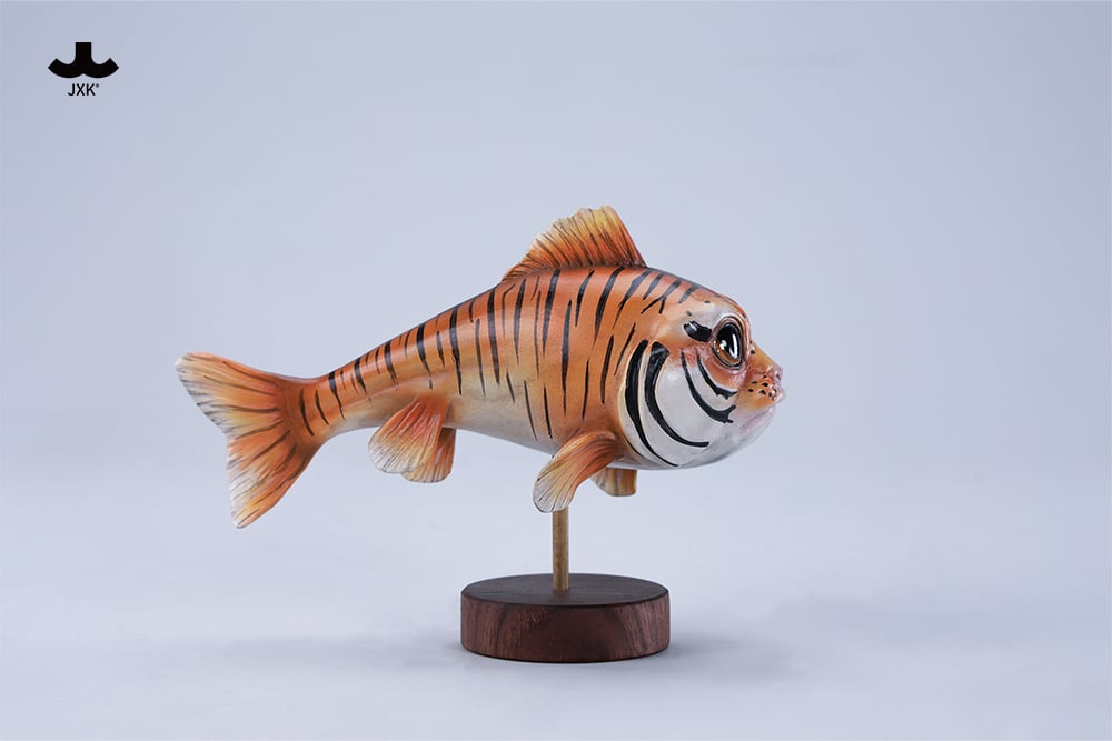 JxK.Studio Tiger-Growl Fish 4.3-Inch Resin and Metal Figure - View 7