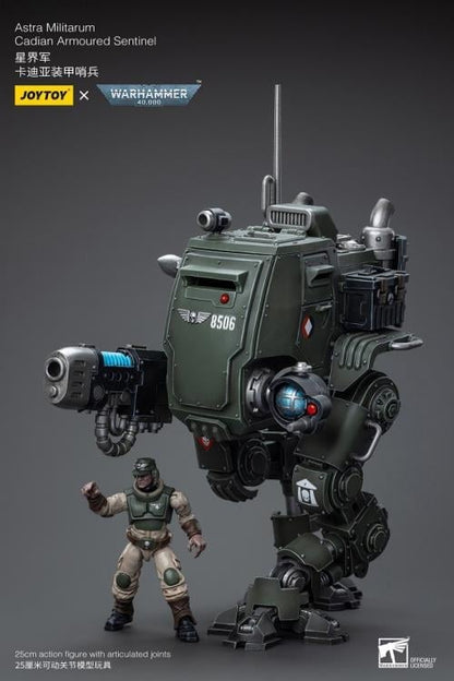 JoyToy Warhammer 40K Astra Militarum Cadian Armoured Sentinel 1/18 Scale Plastic Action Figure - View 7