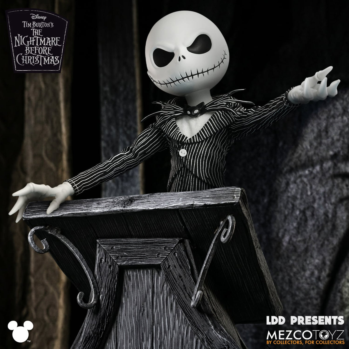 Mezco Toyz LDD Presents: The Nightmare Before Christmas Jack Skellington 10-Inch Collectible - View 6