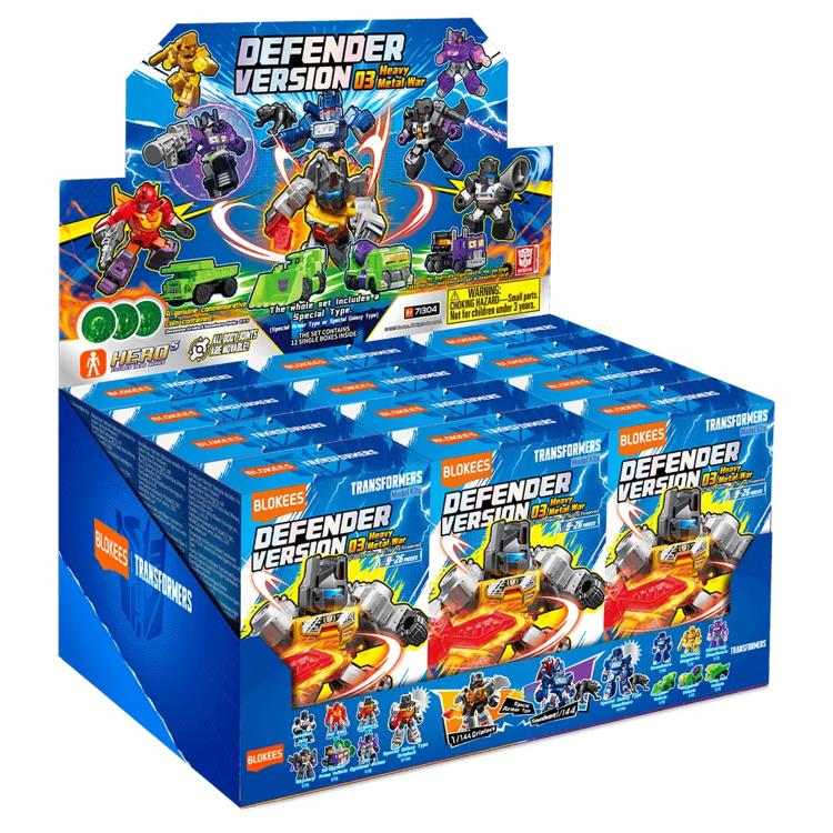 Blokees Transformers G1 Galaxy Version Defender Vol. 3 Heavy Metal War Box of 12 Random Model Kits - View 20
