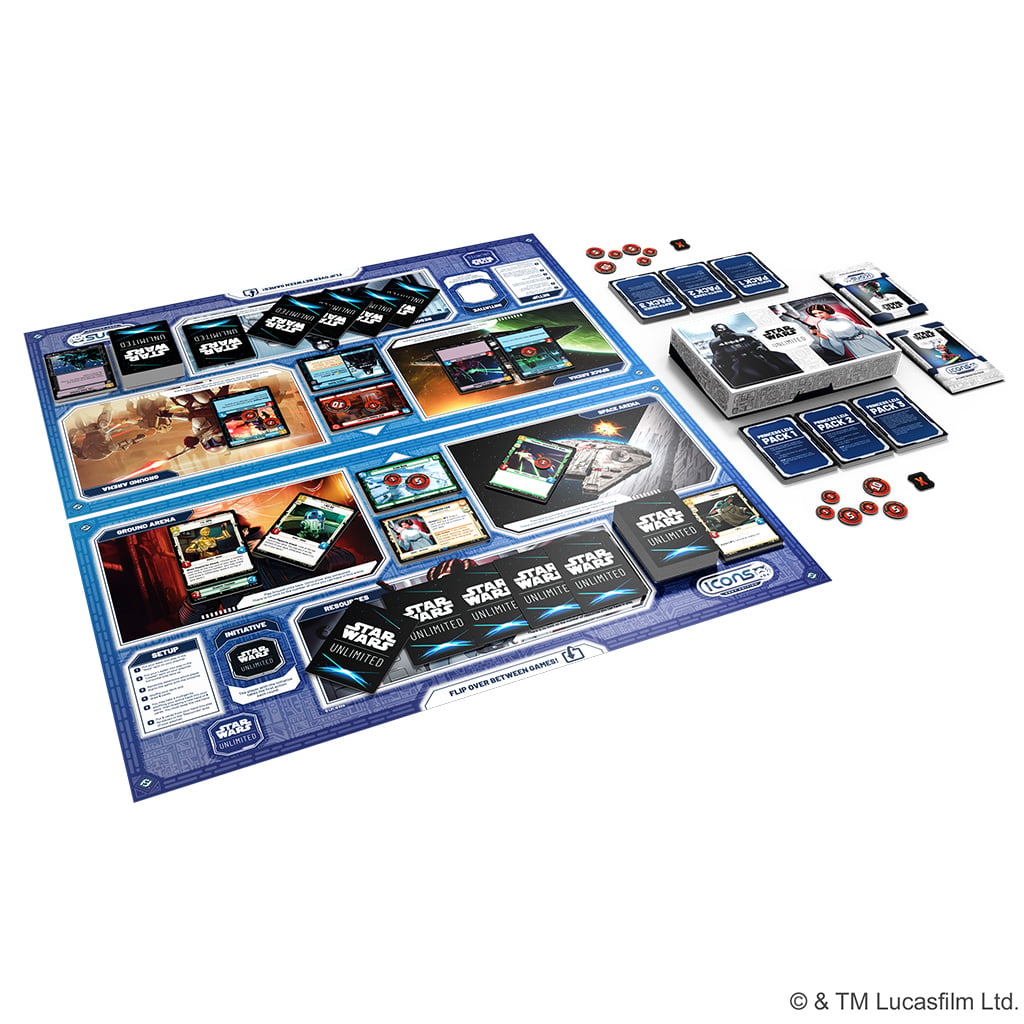 Fantasy Flight Games Star Wars: Unlimited Icons 2027 Edition Starter Box with Leia and Darth Vader - View 4
