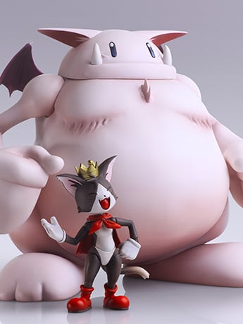 Square Enix Final Fantasy VII Bring Arts Cait Sith with Fat Moogle Two-Pack Figure Set