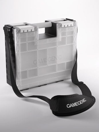 Gamegenic Game Castle (Black/White/Clear) Storage Box for Board Games