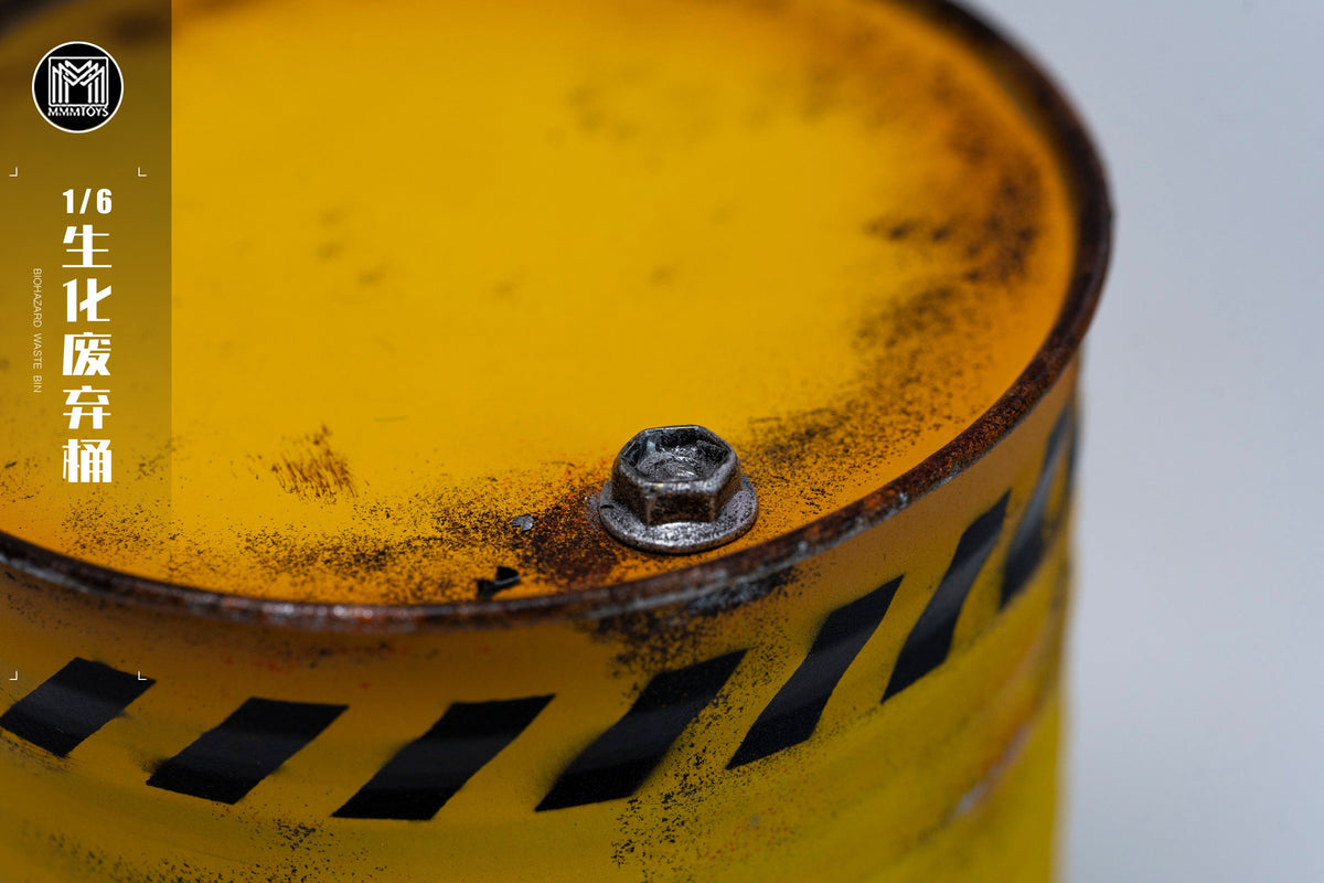 MMMToys Biohazard Waste Bin 1/6 Scale Metal Accessory - View 8