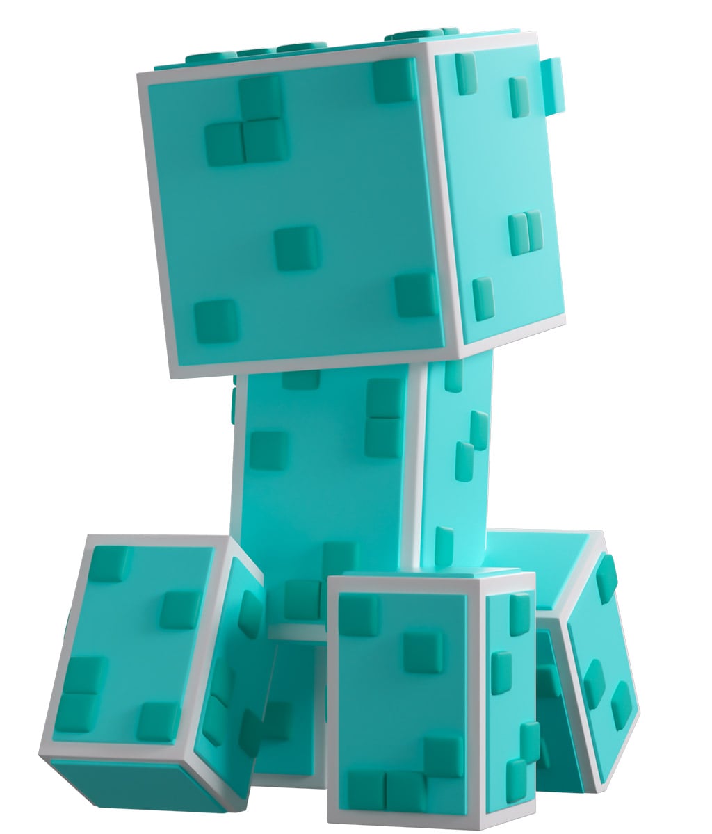 YouTooz Minecraft Soul Corrupted Creeper 4-Inch Vinyl Figure - View 3