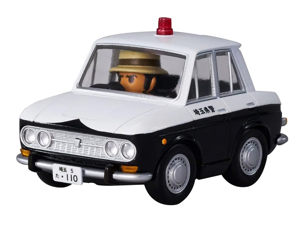 Takara Tomy Lupin the Third: The Castle of Cagliostro QV-09 Q Village Nissan Bluebird Police Car Model - View 2