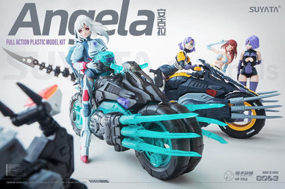 Suyata The Hunter's Poem HP-002 Angela and Motorcycle 1/12 Scale Plastic Model Kit - View 3