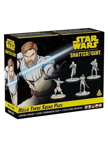 Atomic Mass Games Star Wars: Shatterpoint Hello There Squad Pack with Obi-Wan Kenobi and Clone Commander Cody