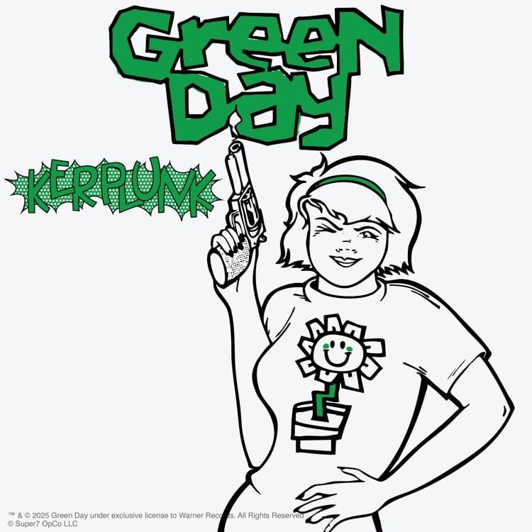 Super7 Green Day ReAction Kerplunk Girl Action Figure - View 9