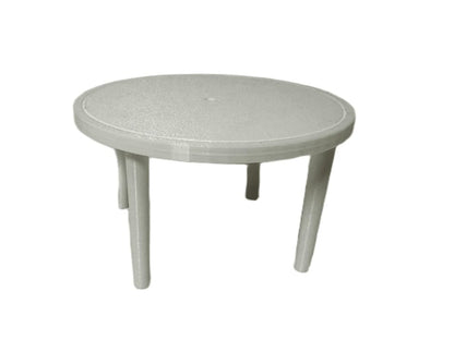 Mini Materials 1/12 Scale White Patio Table with 4 White Chairs Miniature Set - View 7