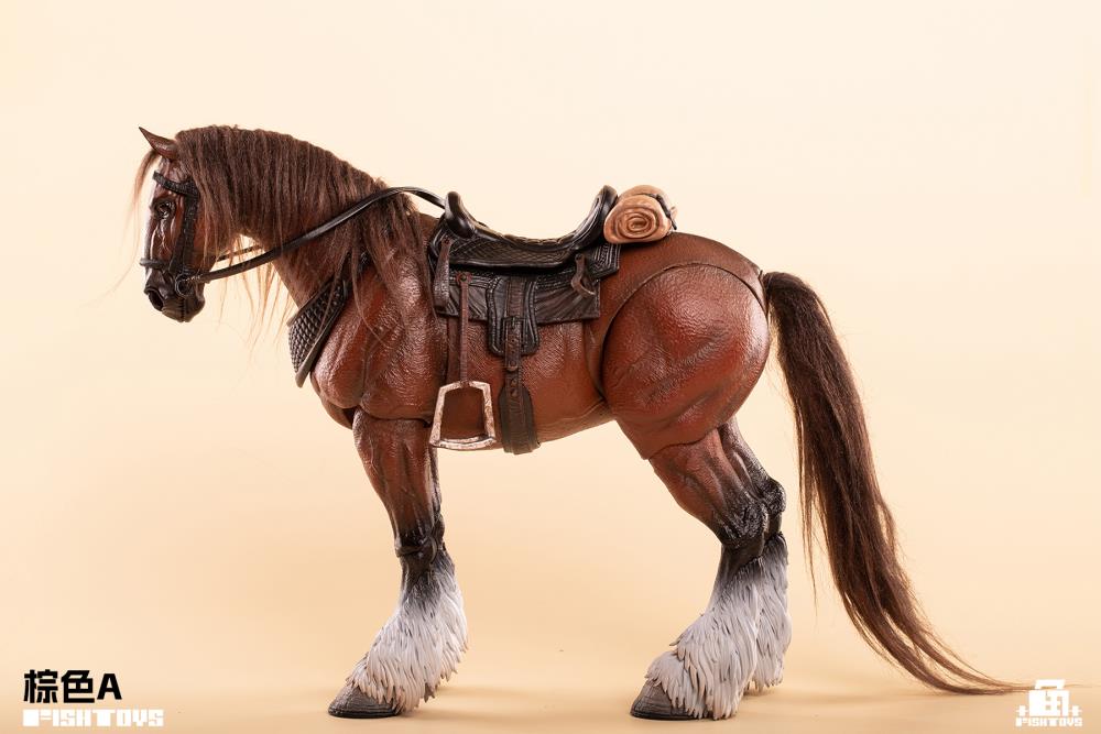 Fish Toys D20studio Wilderness Series Horse Basic Brown A Ver. 1/12 Scale Action Figure - View 13