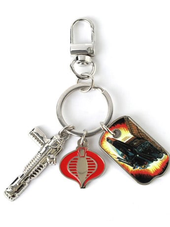 Pintrill G.I. Joe Cobra Weapons Metal Keychain, 3-Inch