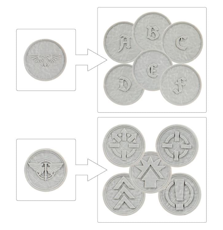Games Workshop Warhammer The Horus Heresy Legions Imperialis Order Tokens and Objective Markers - View 4