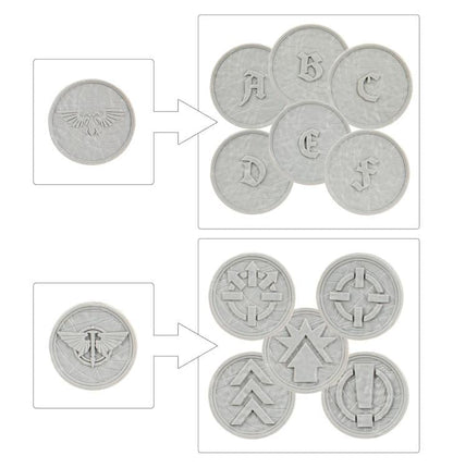 Games Workshop Warhammer The Horus Heresy Legions Imperialis Order Tokens and Objective Markers - View 4
