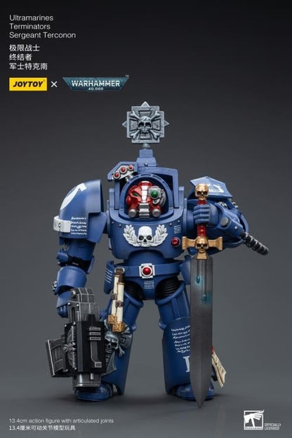 JoyToy Warhammer 40K Ultramarines Terminators Sergeant Terconon 1/18 Scale Action Figure - View 3