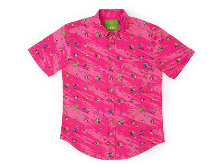 RSVLTS SpongeBob SquarePants Krusty Bobs Short Sleeve Button Up Shirt in KUNUFLEX Stretch - View 2