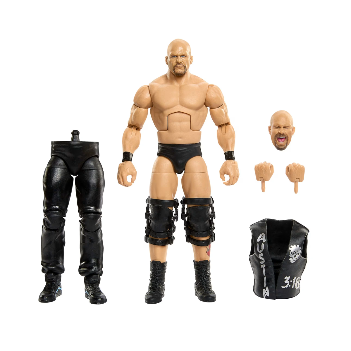 Mattel WWE Elite Collection SummerSlam Stone Cold Steve Austin Action Figure - View 6