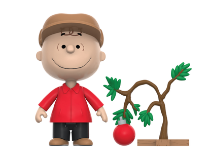 Super7 Peanuts ReAction Charlie Brown and Sad Tree (Snow Globe Card Back) Action Figure - View 2