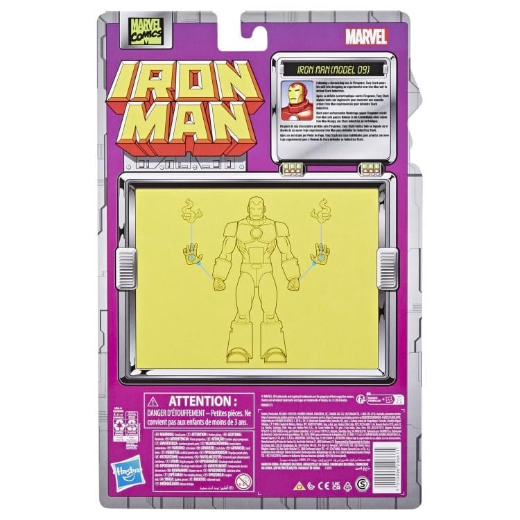 Hasbro Iron Man Marvel Legends Retro Collection Iron Man (Model 09) Action Figure - View 11