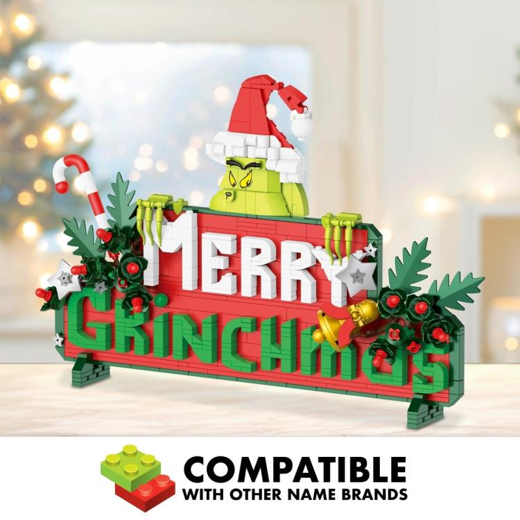 Brickcraft Dr. Seuss Merry Grinchmas Holiday Sign Brick Building Set - View 6