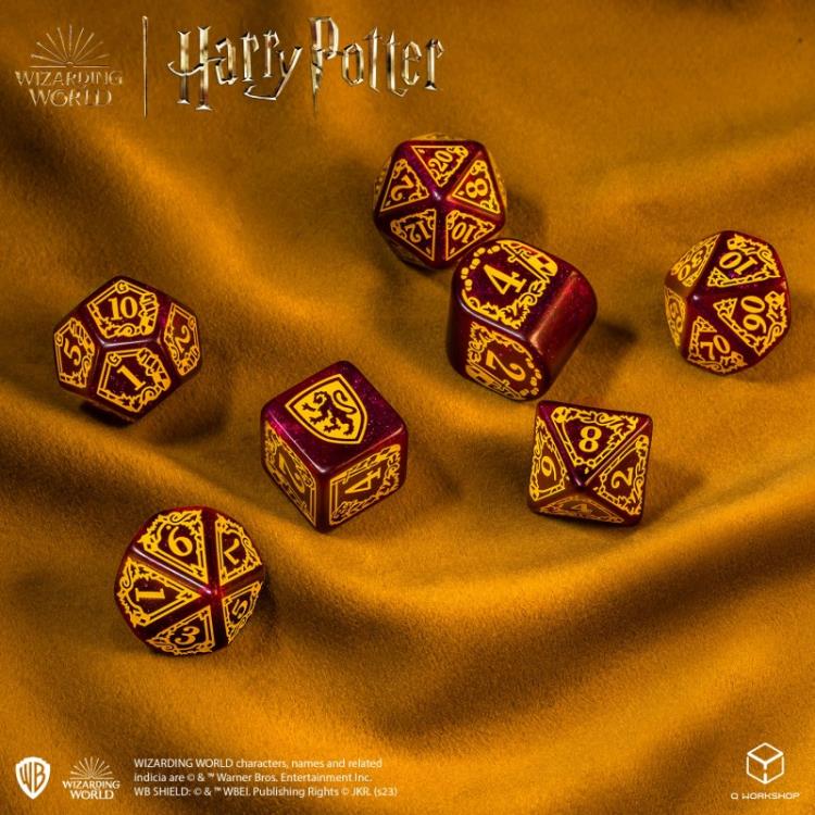 Q Workshop Harry Potter Gryffindor Modern Dice Set (Red) Polyhedral Dice - View 6