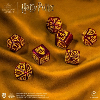 Q Workshop Harry Potter Gryffindor Modern Dice Set (Red) Polyhedral Dice - View 6